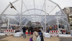 Carpa de Navidad en la Praza do Concello de Carballo el a�o pasado