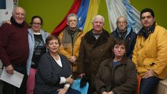 Jos� Reza, Mar�a Luisa, Amarelis, Carlos, Antonio Ferreira, Fina, Antonio Nieto y �scar
