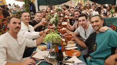 Imagen de archivo de una mesa de comida de la Feira Franca del a�o pasado