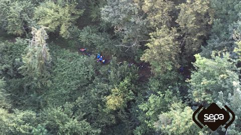 Ciclista herido en una prueba en Teverga