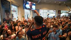 Dirty Suc en un concierto del RC Celta