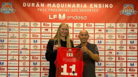 Presentaci�n de la jugadora del Ensino, Matilda Ekh