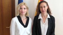 La secretaria de Estado de Migraciones, Hana Jalloul y la directora general de Pol�ticas Migratorias, Patricia Ruiz, en una imagen de archivo