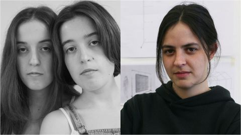 Las ferrolanas Noa y Lara Castro (izquierda) y la viguesa Paula Santomé.