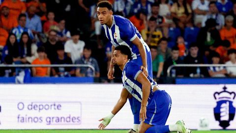 Ede y Noubi, en el partido ante el Elche