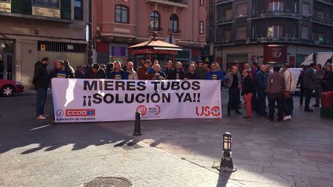Manifestaci�n de los trabajadores de Mieres Tubos