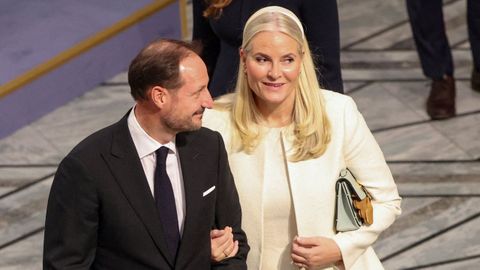 Los pr�ncipes Haakon y Mette-Marit de Noruega
