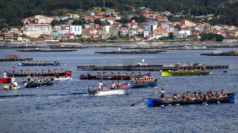Imagen de archivo de la última edición de la regata de la liga gallega celebrada en Cabo.