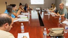 Imagen de archivo de una sesi�n ordinaria celebrada en el sal�n de plenos del consistorio de Cabana.