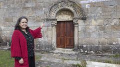 Raquel L�pez Noia, o domingo, diante da Translatio de Cereixo 