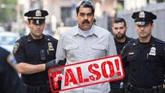 Imagen falsa hecha con inteligencia artificial de la captura de Nicol�s Maduro