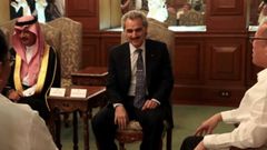 En el centro de la imgen, el prncipe  Al Waleed Bin Talal, en una imagen del 2016 de Wikimedia Commons