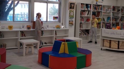 Un momento do percorrido cos rapaces