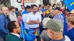 El Secretario General del PP de Asturias, �lvaro Queipo, en�el acto�contra la amnist�a en Madrid