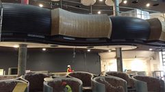 Obras en el interior de la sala Pel�cano