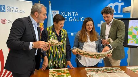 Un momento del acto de presentacin de las jornadas de artesana, que se celebr en la sede de la Xunta en Lugo