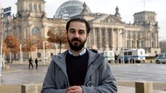 Tareq Alaows,  ante el Bundestag al presentar el 3 de febrero su candidatura