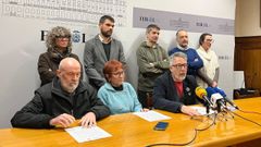 Rueda de prensa de entidades de Canido y los grupos de la oposici�n para pedir la mejora del mantenimiento del memorial por las v�ctimas de la dictadura.