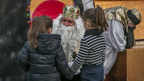 Visita de Melchor, Gaspar y Baltasar a Outes.