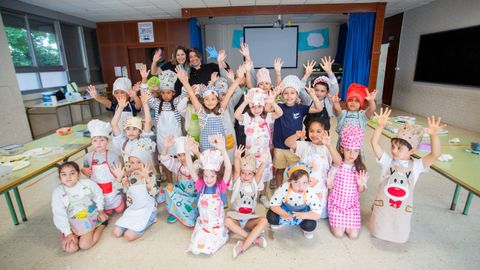Primeros pasos en el mundo de la cocina en el colegio Campolongo de Pontevedra