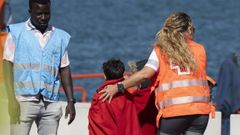Llegada de migrantes a Lanzarote, el 14 de junio 