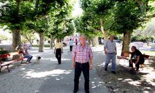 Seso Gir�ldez asegura que muchos de los mayores de Vilagarc�a jugaron en esta plaza.