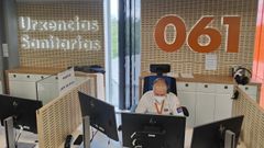 Manuel Bern�rdez. M�dico coordinador del 061 de Galicia en la base de A Estrada