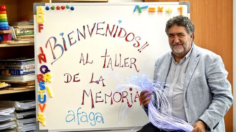 Juan Carlos Rodr�guez, presidente de la Asociaci�n de Familiares de Enfermos de Alzheimer y otras Demencias de Galicia (AFAGA)