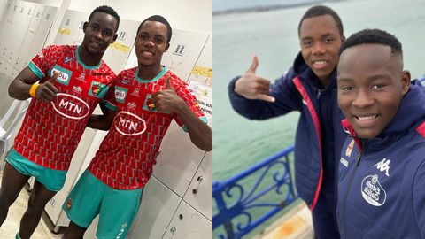 Bil Nsongo y Fadil Montapon, juntos durante su etapa en el Canon Yaound� y en la del Fabril
