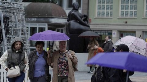 Lluvia en Oviedo