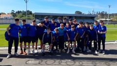 La formacin del Barbads cadete en la Ramiro Carregal Soccer Cup