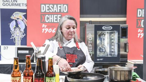 Mar Orosa, cocinera del Oviedo, en el Sal�n Gourmets de Madrid, en el Desaf�o XChefs