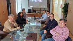 Reuni�n celebrada el lunes en la sede de Portos, en A Coru�a