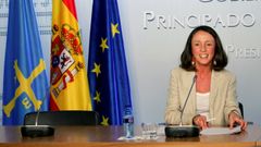 La portavoz del Ejecutivo asturiano y consejera de Derechos Sociales y Bienestar, Melania �lvarez