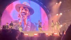 Leiva durante su concierto en Gijn