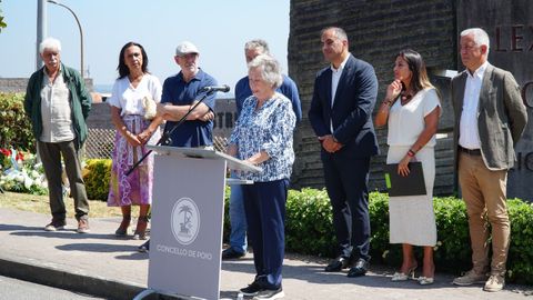 Dia da Galiza Martir, en Poio. La hija de Bóveda, Amalia Bóveda, se dirige a los presentes