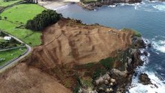 Vista a�rea del castro de Rueta