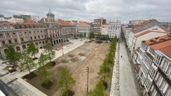 La remodelaci�n de la plaza de Armas, la obra urban�stica m�s importante que se desarrolla en la ciudad, sigue su curso y en los �ltimos d�as ha experimentado un significativo avance con la disposici�n de parte del pavimento de tierra estabilizada