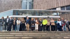 Los abogados se concentraron en los juzgados de la calle Monforte, en A Coru�a