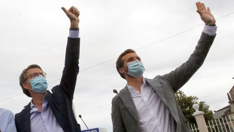 Imagen de Alberto N��ez Feijoo junto a Pablo Casado