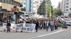Salida de la manifestaci�n en defensa de la escuela p�blica desde Cuatro Caminos.