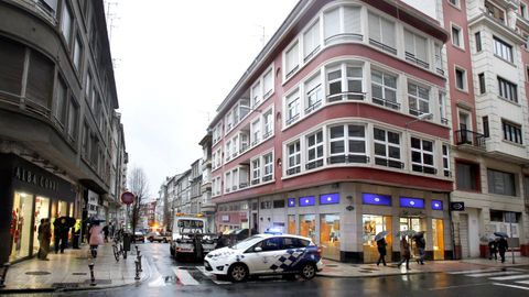 La policía, en la calle Concepción Arenal de Lugo