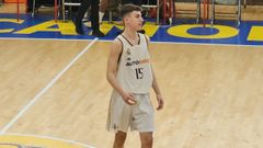 Pablo Mera durante uno de los partidos disputados con el Real Madrid este curso.