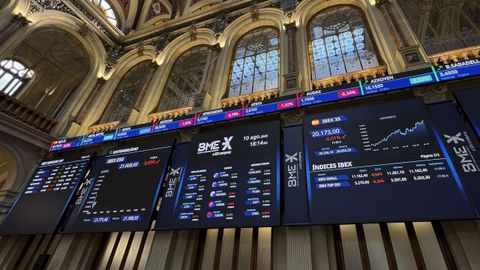 Cierre de la bolsa espa�ola el pasado lunes.