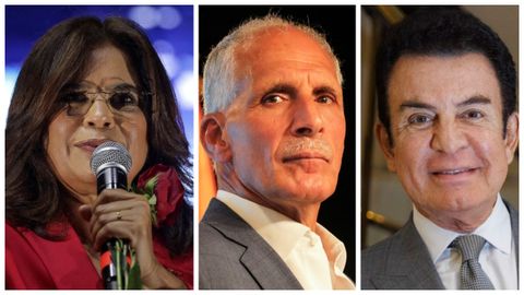 Rixi Moncada, Nasry Asfura ySalvador Nasralla son los tres candidatos en liza.