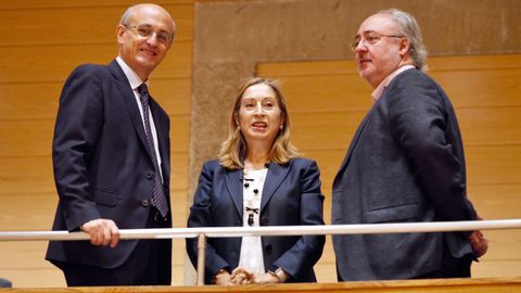 Ana Pastor en la tribuna de invitados en O Hrreo. 