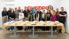 Presentación del certamen, con los pinchos propuestos por los negocios participantes