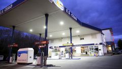 Una de las gasolineras afectadas, en O Ceao