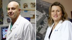 El nuevo gerente del CHUO y su predecesora, que ocupar� el cargo vacante en el Cl�nico de Santiago