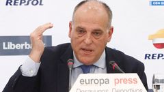 Tebas sobre la llamada de Florentino a Rubiales: No me parece bien que llame